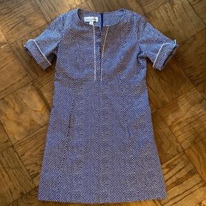 Sarah Campbell Navy White Dress Size 12